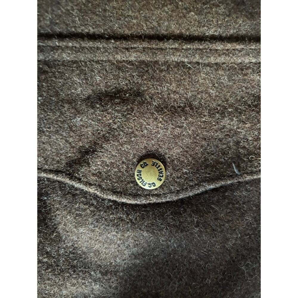 Filson Style 110 Mackinaw Wool Cruiser Jacket Brown Sz 48 USA Made Hunting Coat - Picture 14 of 16